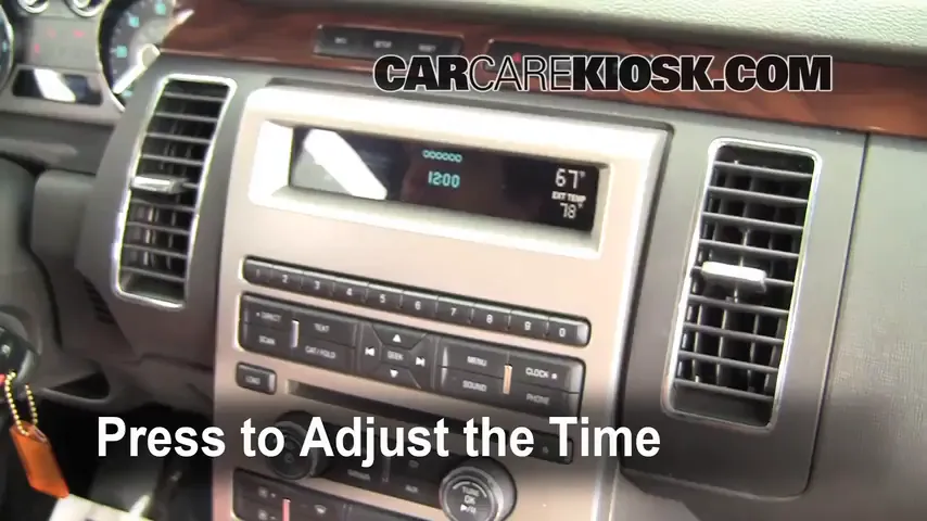 2009 Ford Flex SEL 3.5L V6 Clock Set Clock